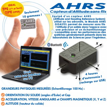 "AHRS" CAPTEUR D'ATTITUDE SANS FILS "AHRS" CAPTEUR D'ATTITUDE SANS FILS