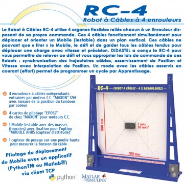 "RC-4" ROBOT A CÂBLES A 4 ENROULEURS