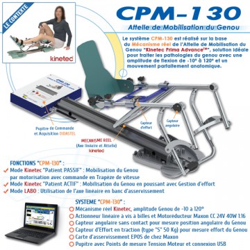 "CPM-130" ATTELLE DE MOBILISATION DU GENOU "CPM-130" ATTELLE DE MOBILISATION DU GENOU